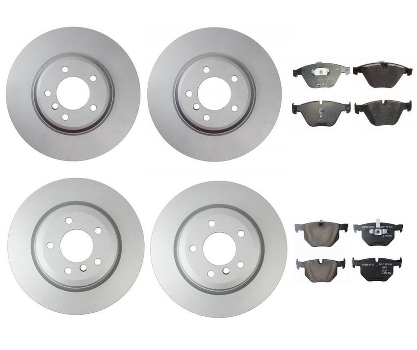 BMW Brake Kit - Pads and Rotors Front &  Rear (348mm/336mm)